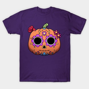 Sugar Skull Pumpkin Female T-Shirt